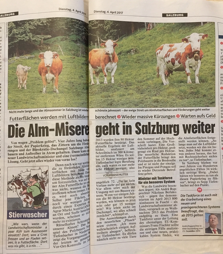 Krone Salzburg vom 4.4.2017